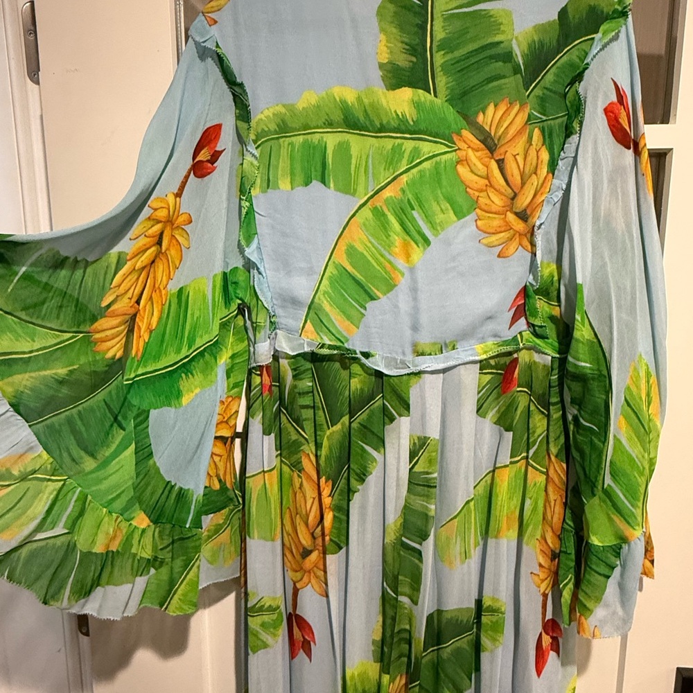 Farm Rio Fresh Banana Tropical  Maxi Dress 🍌 🌴 - Picture 6 of 8